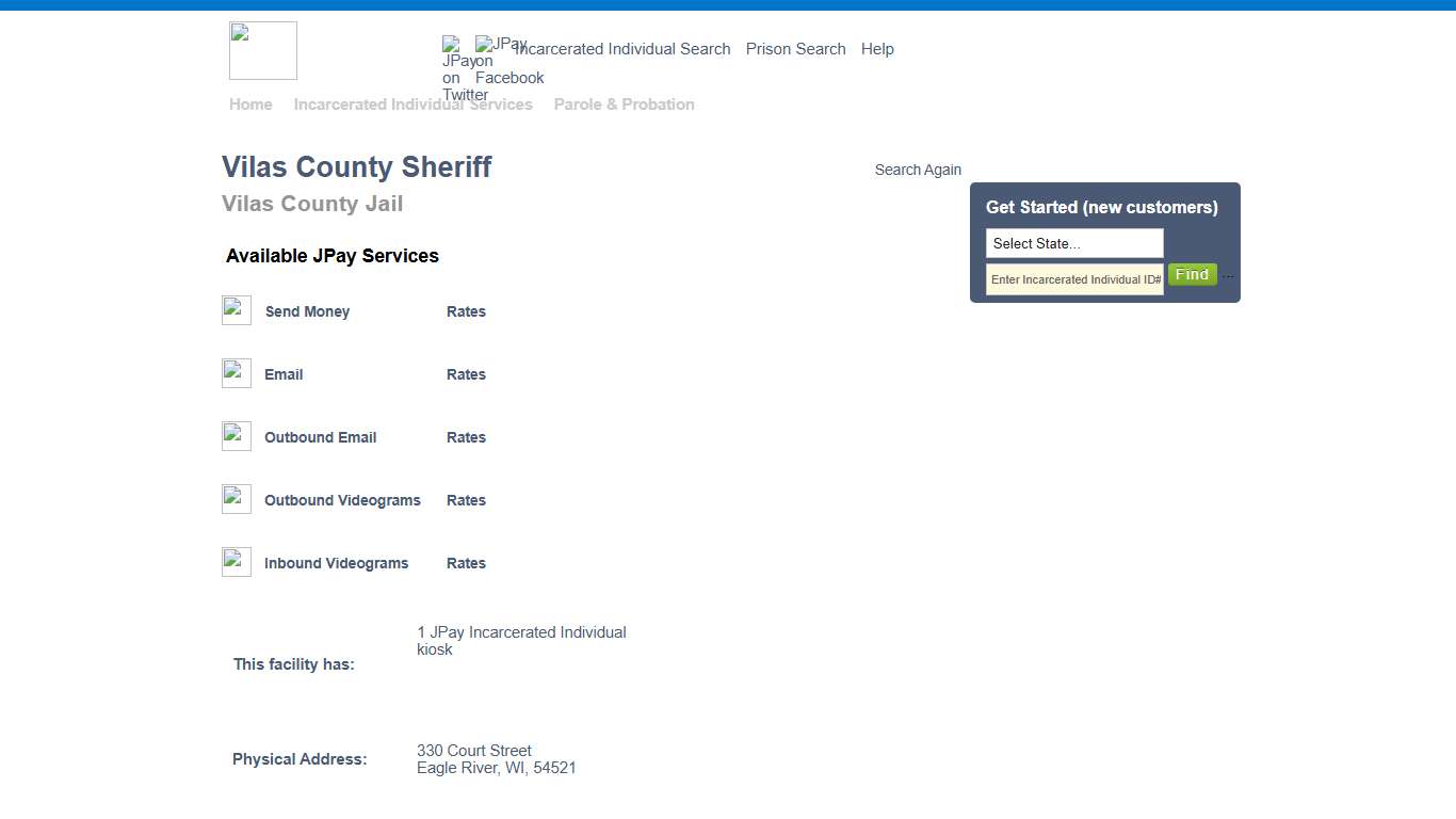Vilas County Sheriff